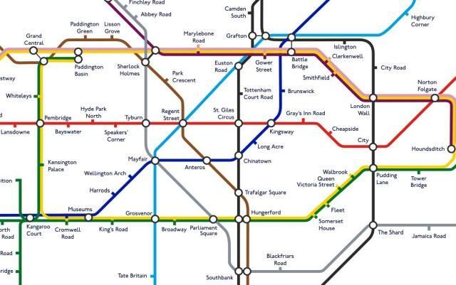 Londonist's tweet photo. All 270 London tube stations: renamed https://t.co/biYSCgbLKS https://t.co/9R3aVEtBEk