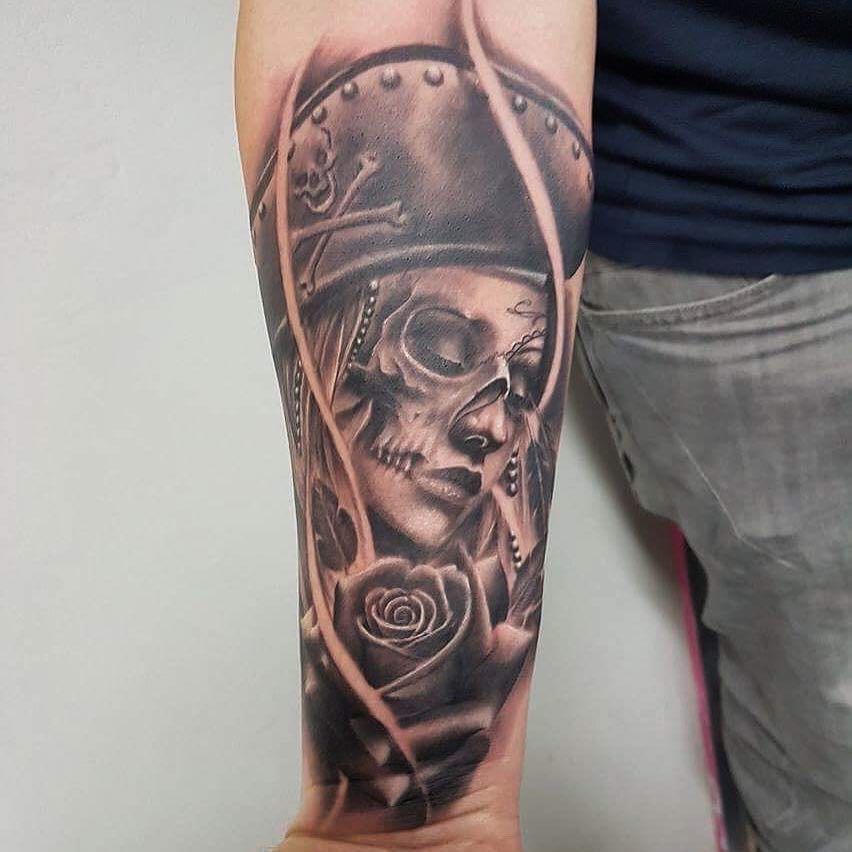 Pirate chick tattoo by Khail Tattooer  Post 21680