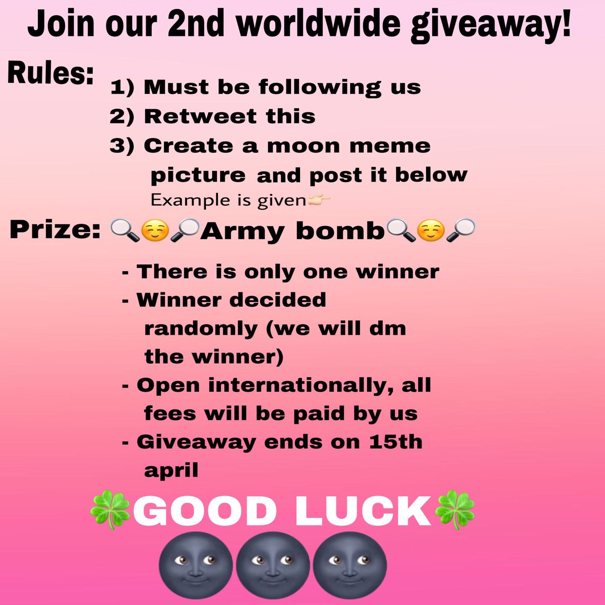 DSD_twt's tweet photo. 🔴🌚GIVEAWAY🌚🔴 #Siditae #씨디태 #Armybomb #Giveaway #BTS https://t.co/PPqR0IkKZD