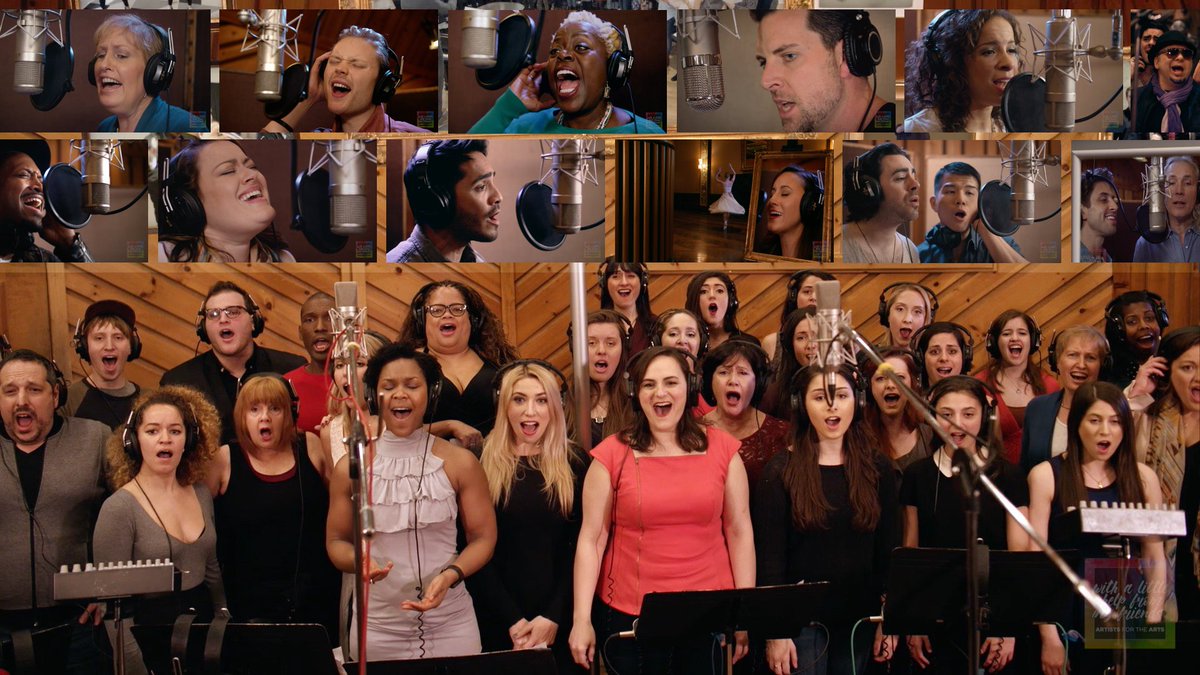 mlvanhuss's tweet photo. INCREDIBLE! 100s of singers, dancers &amp; artists UNITE in #Anthem4Arts music video to #SaveTheNEA #Artists4Arts https://t.co/B2ZKXncAIU https://t.co/AAMI5mGBDc