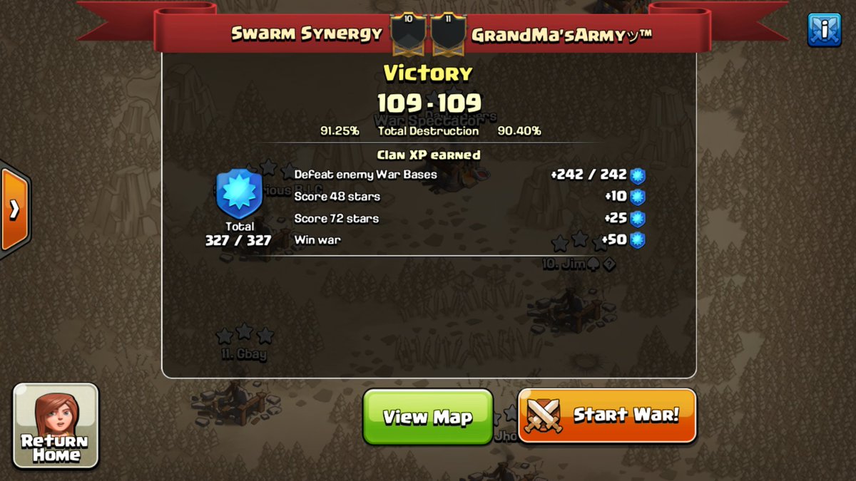 Needed a drink for that finish! Gg guys! Gg @gma_coc!! 😘