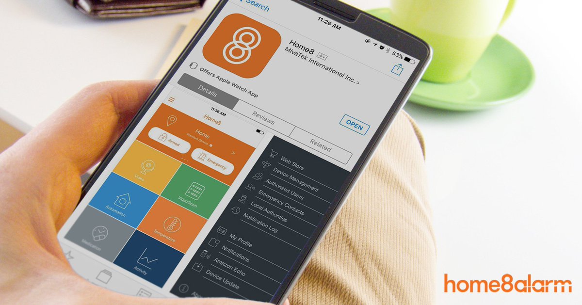 Home8Alarm's tweet photo. The #Home8 #App has updated with V2.6.1! Read about some of the noteworthy features in our new #blog: https://t.co/dw0ct1NdZB https://t.co/hyFxFeDUTK