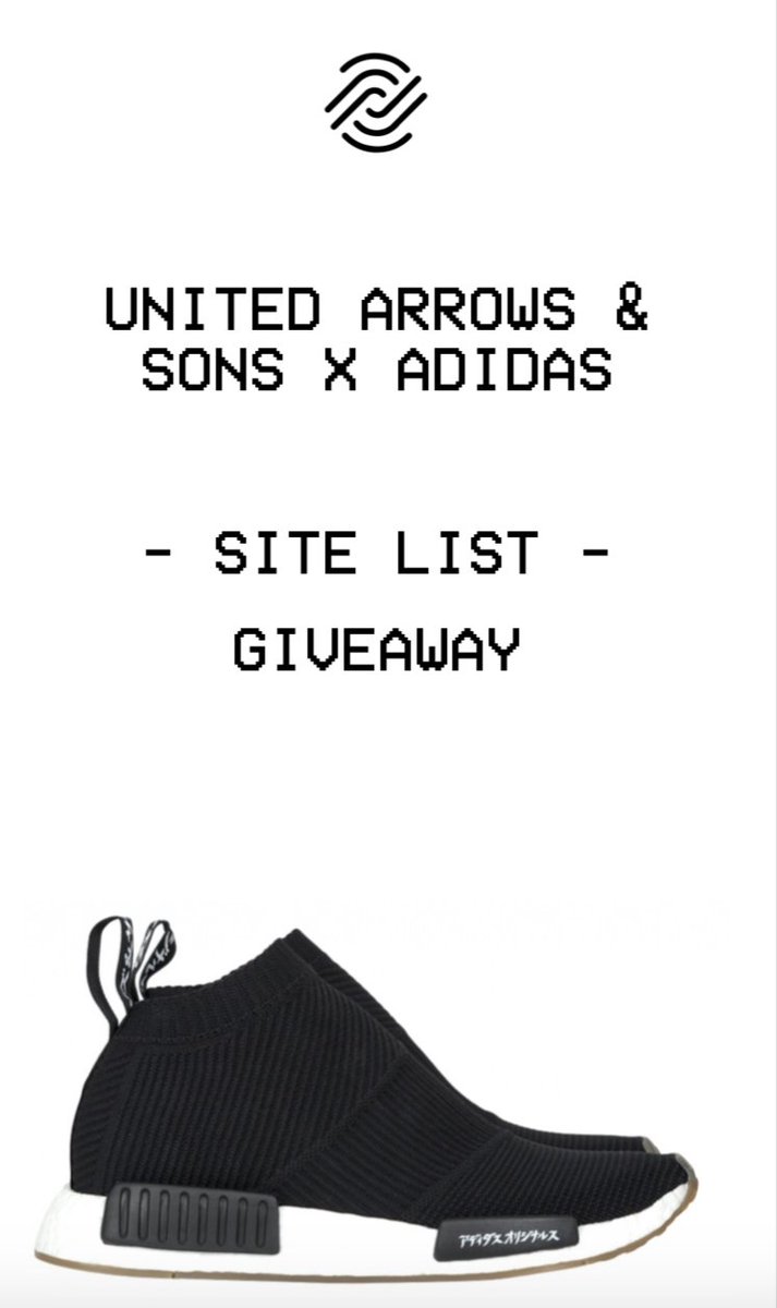 -UNITED ARROWS &amp; SONS X ADIDAS NMD_CS1 PK-

SITE LIST GIVEAWAY

Retweet + Follow ✅

We Will Pick Two Winners !

#BetterProxies