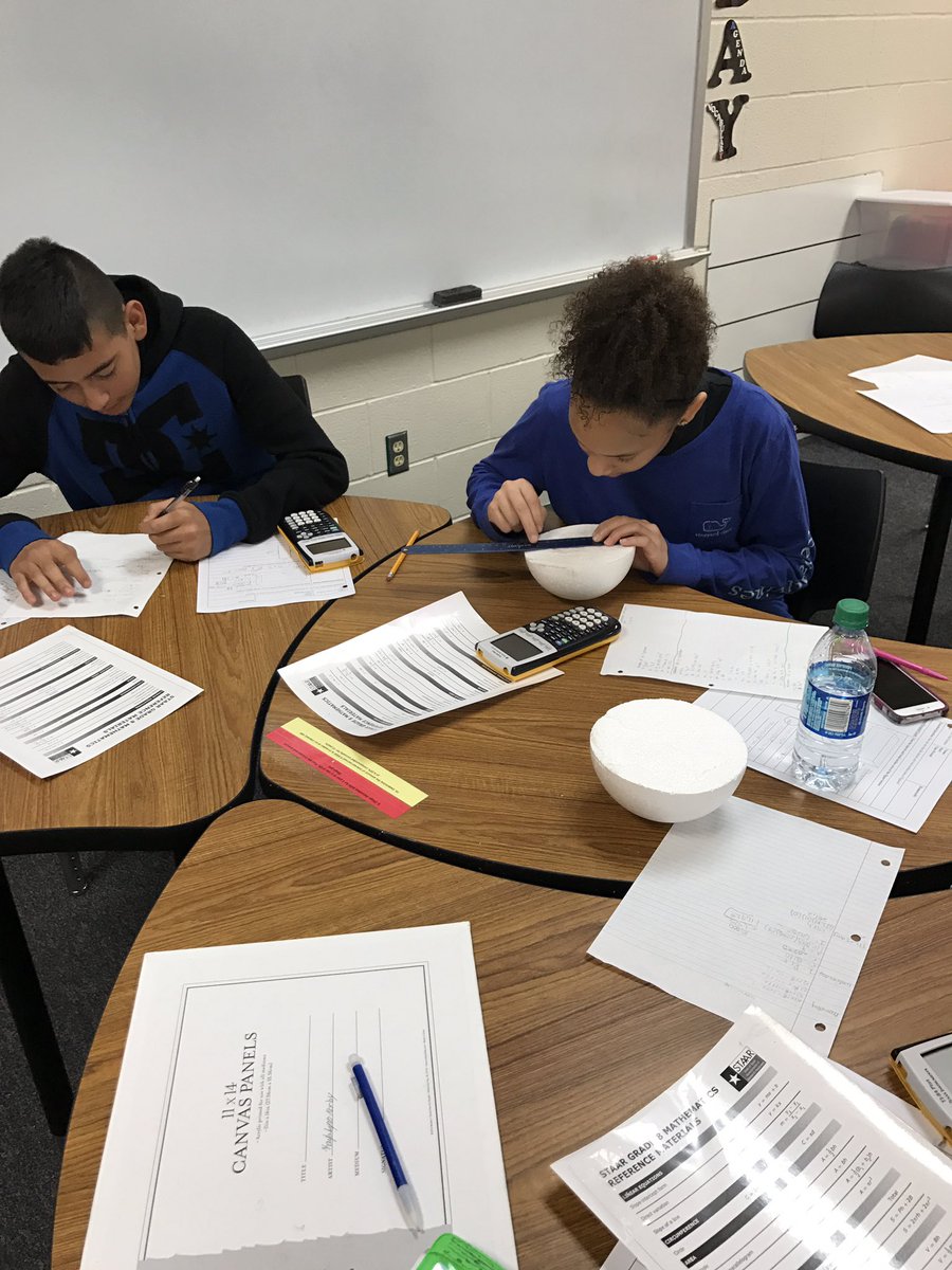 JeremyTaulton's tweet photo. Students measuring everyday items to find the volume and surface area. #TaultonLearning @CHCollegiate @Jackie_Fagan https://t.co/oNqAsiHCxP