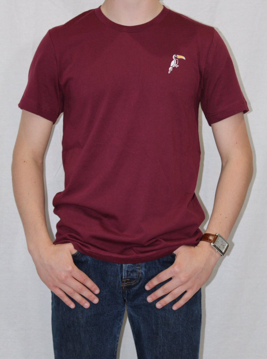 Check out Toucanny.com for our Classic Maroon Short Sleeve Tees!