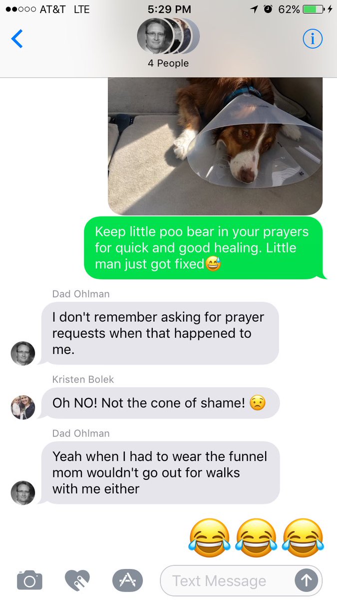laurenohlman's tweet photo. #1 reason to have family group texts ...dad humor 😂 https://t.co/Dgs0PcVOQ6