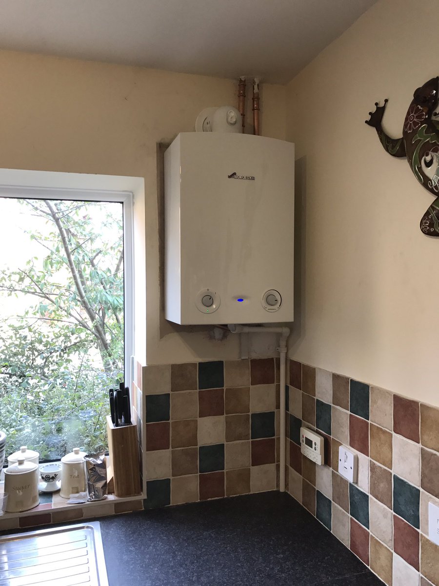 The importance of an annual boiler service. This corroded flue was found and the heat exchanger leaking.  New Boiler installed