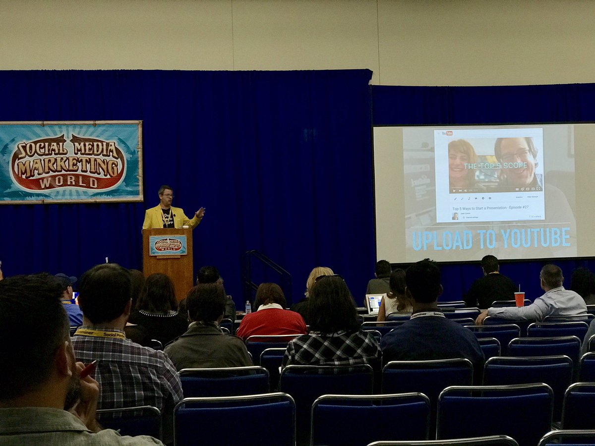 TN_Marketing's tweet photo. .@joelcomm: Download your live videos, edit and repurpose! #SMMW17 #SocialMedia #SMM https://t.co/llzSwhCVXY