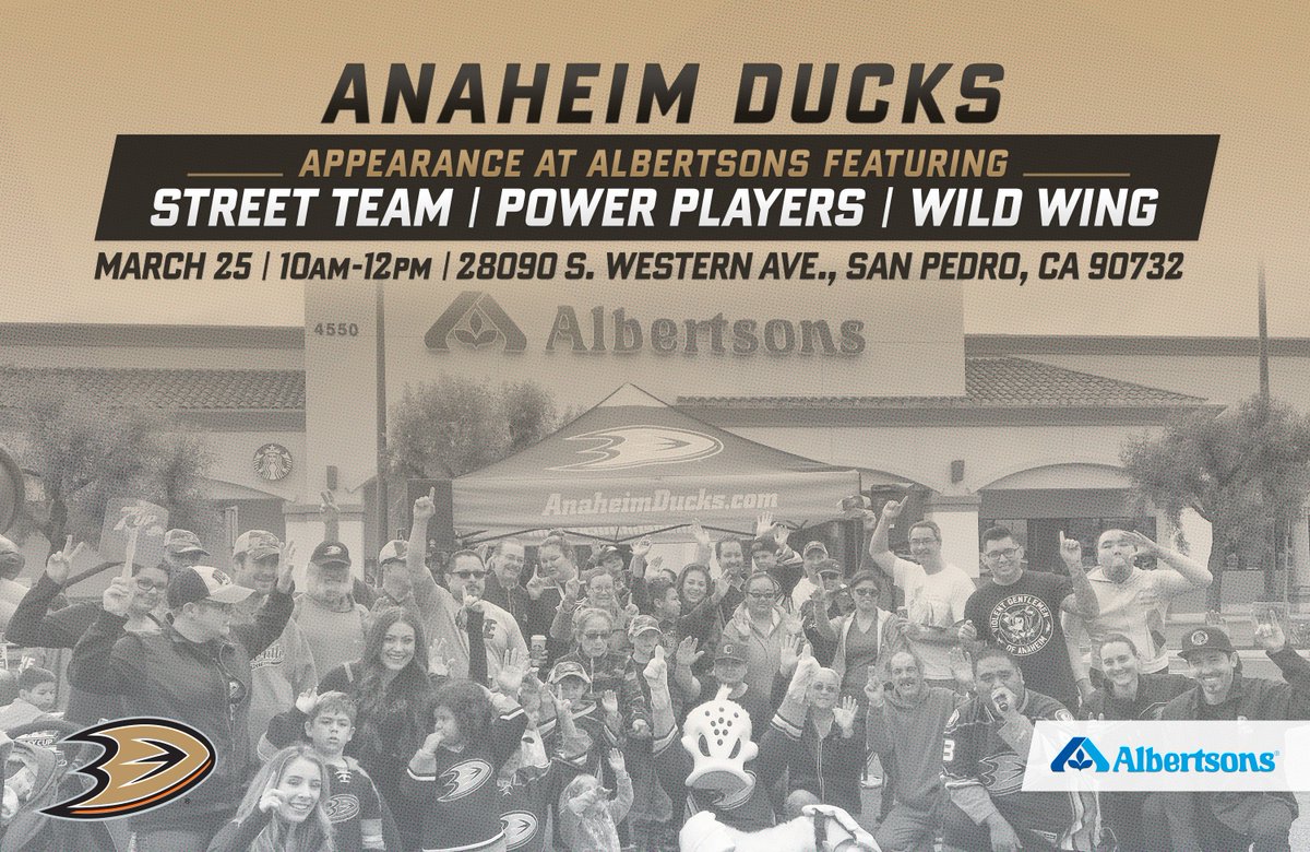Join Wild Wing, the Power Players and our Street Team at @albertsons in San Pedro this Saturday! Get the info 👇 https://t.co/nHBnYLYjq5