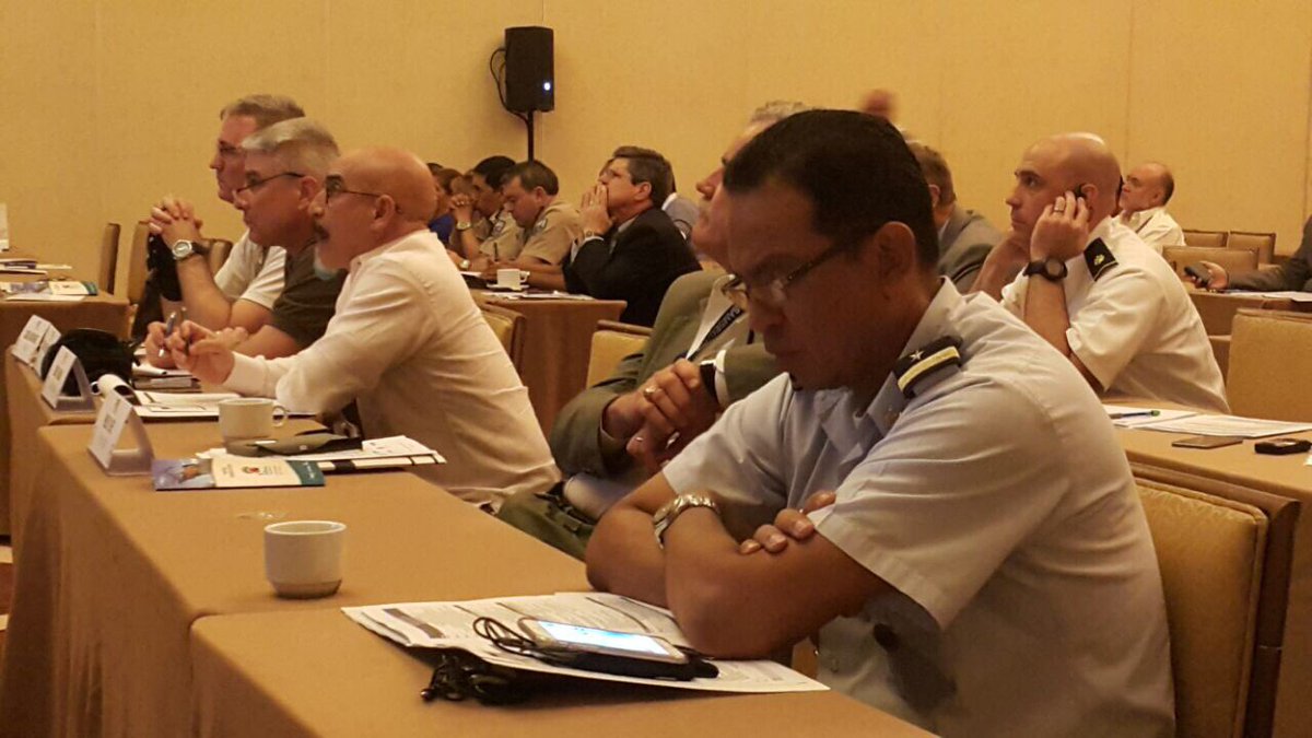aeronavalpanama's tweet photo. La participación en misiones de ayuda internacional ha facilitado el desempeño del trabajo interagencial/HOY cónclave #CABSEC #SAMSEC 2017. https://t.co/S93mX5iamO
