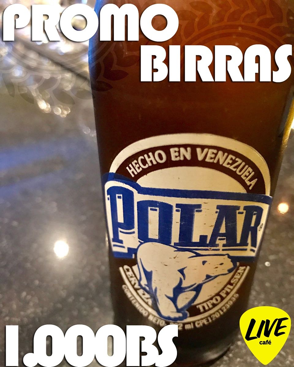 livecaferock's tweet photo. Ven a disfrutarte esta #PromoBirras en 1.000Bs.  🍻 https://t.co/jpMAz71VsA
