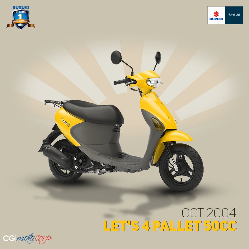 cgmotocorp on Twitter: "Let's 4 Pallet scooter debuts in Oct 2004. #cgmotocorp #factfullfriday #history #scooter #suzukicarsnepal #suzuki https://t.co/1wt8jxumGA" / Twitter