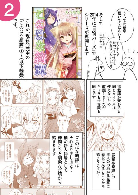 このはな綺譚 第一話が試し読み可能に 此花亭からの贈り物も おた スケ