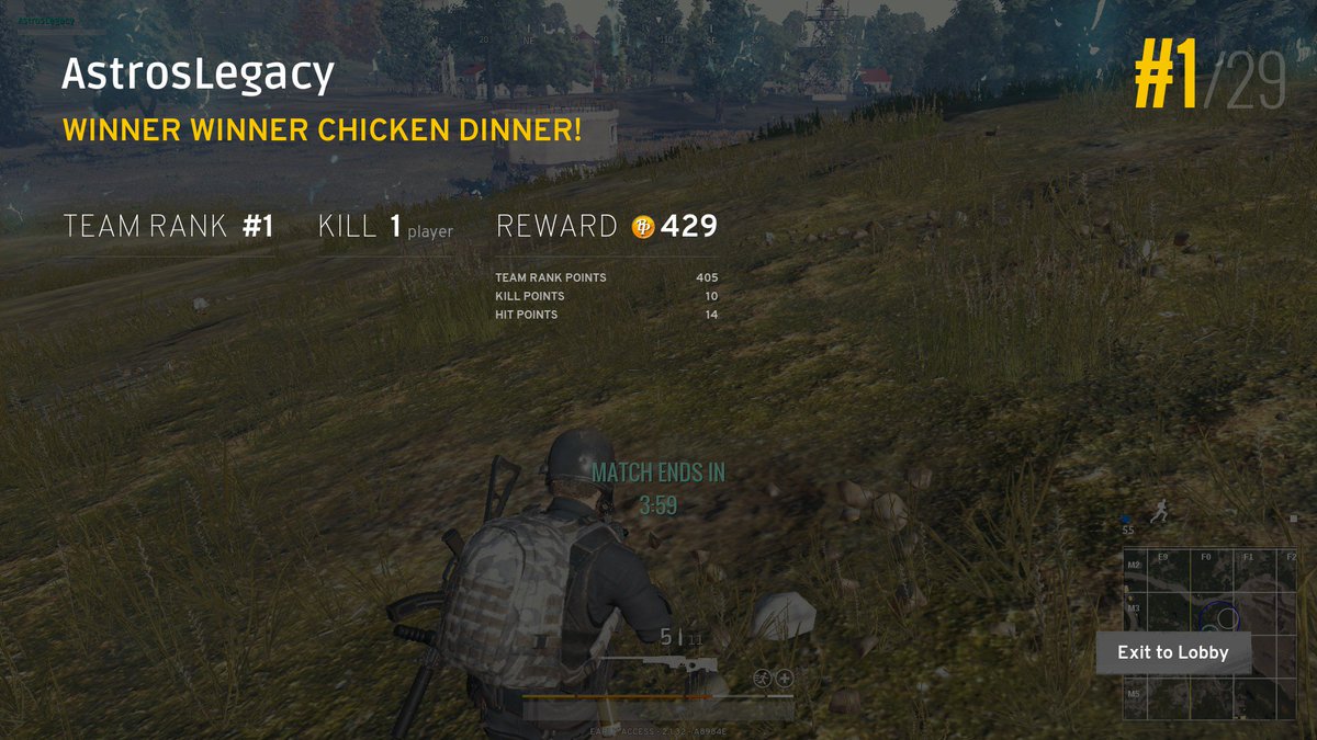 AstrosLegacy's tweet photo. Not to bad @PUBATTLEGROUNDS #DingusSquad #ChickenDinners https://t.co/KKMhCspodo