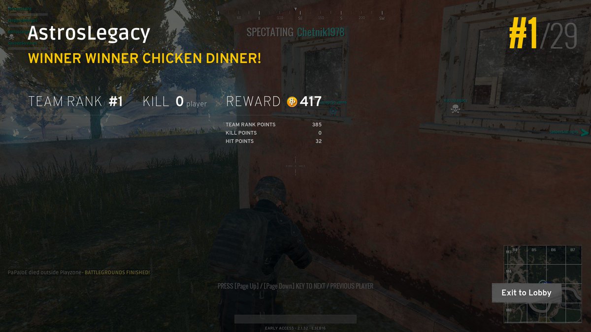AstrosLegacy's tweet photo. Not to bad @PUBATTLEGROUNDS #DingusSquad #ChickenDinners https://t.co/KKMhCspodo