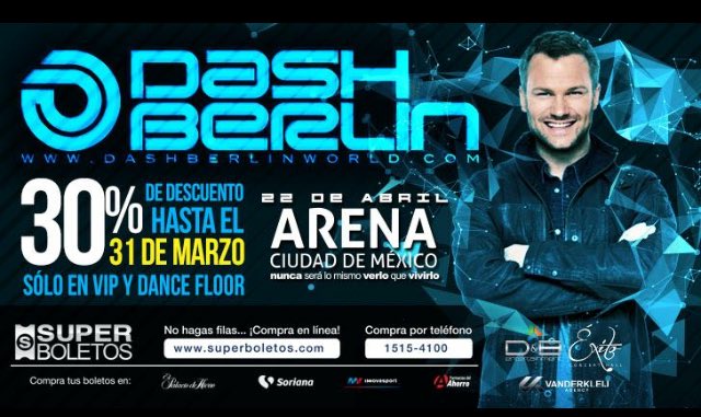 ArceNaye's tweet photo. Yujuuuu 30% de descuento 🙌🏻 para ver a mi @DashBerlin 😍 https://t.co/2STvGSx0Km