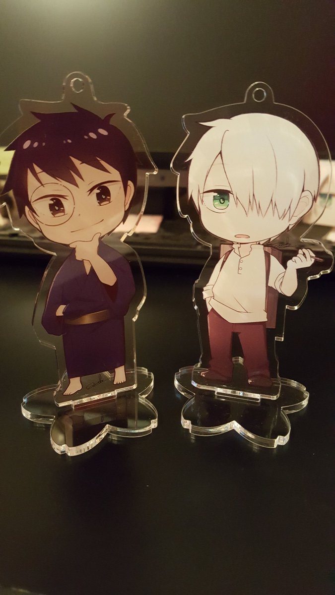 もった Twitter वर 春コミにて頒布した蟲師アクリルスタンドの化野先生1人とギンコさん4人の嫁ぎ先が決まってないのですが 嫁に貰ってやるって方いらっしゃいますか 1個から可 1個700円