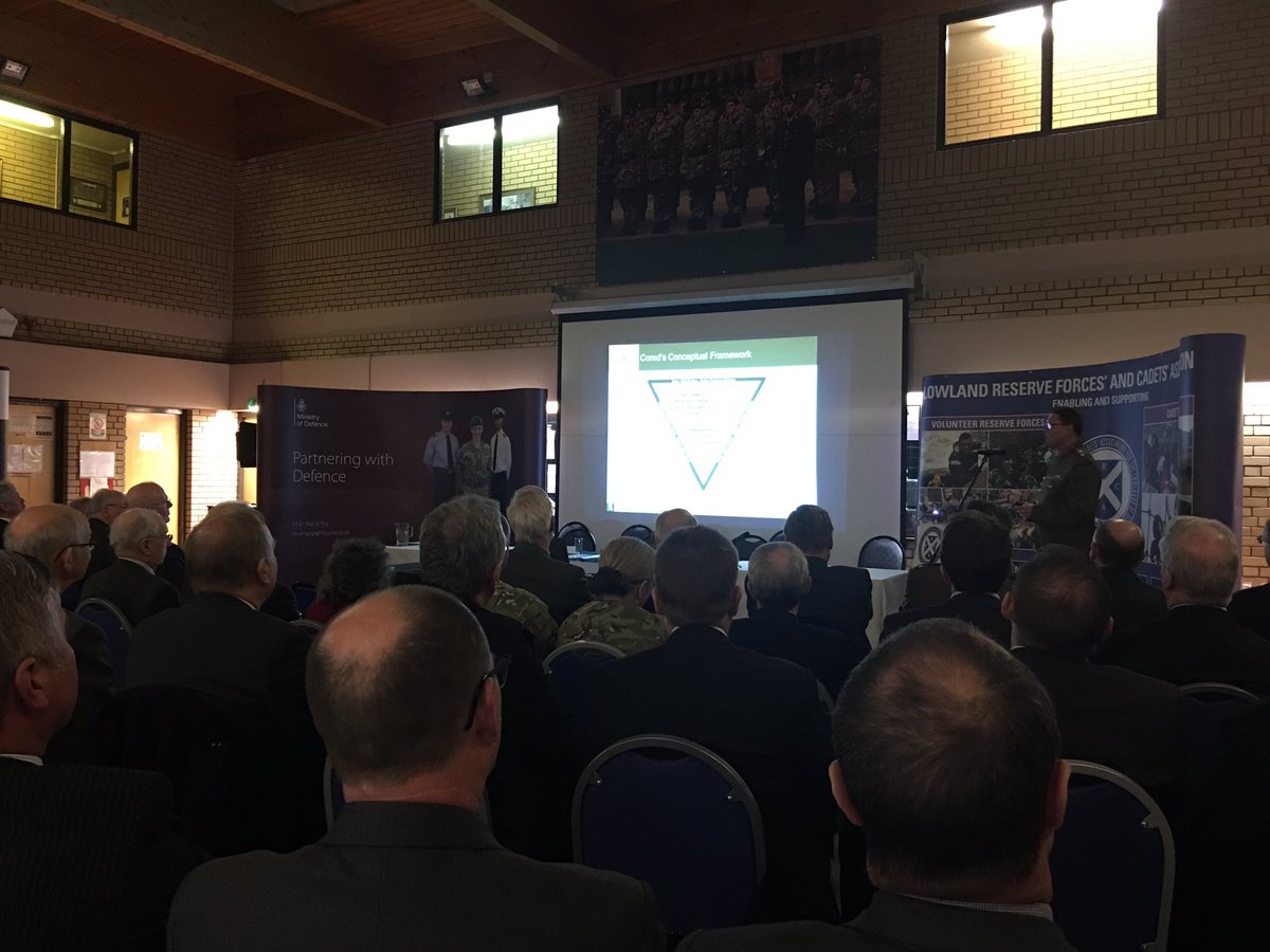 <a href="/Fighting51st/">The Fighting 51st</a> Deputy Commander updates <a href="/Lowland_RFCA/">Lowland RFCA</a> on @ArmyScotland Engaging talks from Gen Brims &amp; Brig Wheeler <a href="/EdinUOTC/">CEUOTC</a>