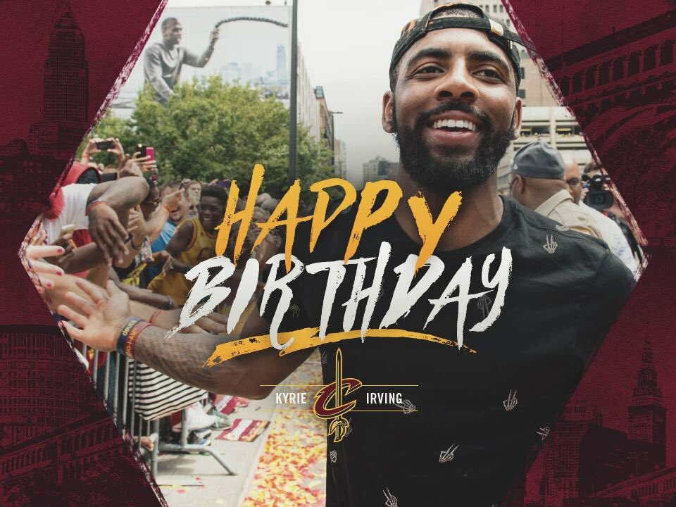 Parabéns Kyrie Irving! Finalmente o menino não tem mais 24 anos! Happy Birthday Uncle Drew!    