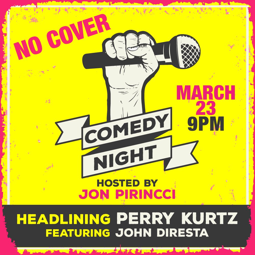 Wabohollywood's tweet photo. TONIGHT at 9PM! Comedy Night hosted by Jon Pirincci. Featuring @perrykurtz and John Diresta! NO COVER 
#comedy #cabowabohollywood #hollywood https://t.co/Vtu16U6XcZ