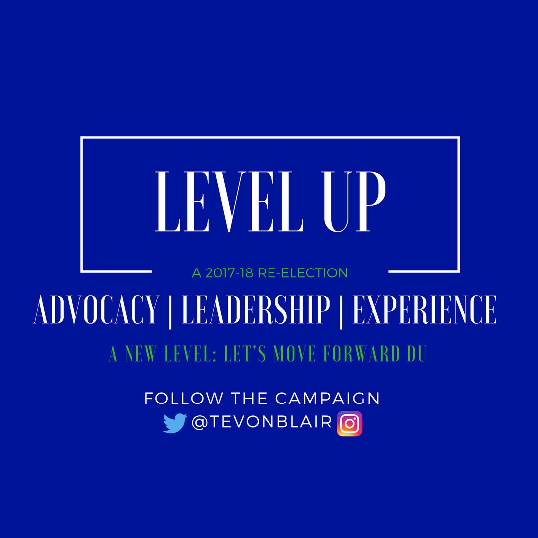 TevonBlair's tweet image. It's time. #LevelUP #2termz