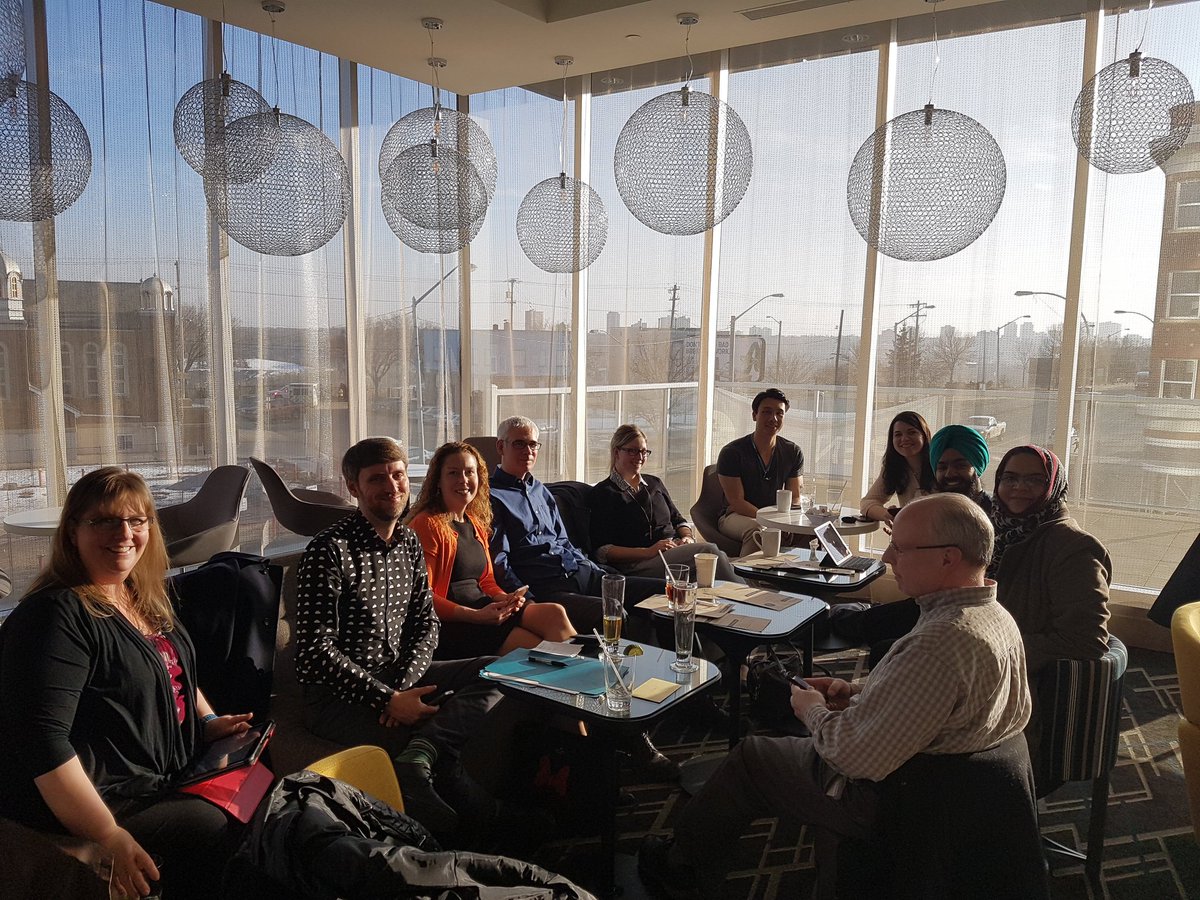 KikifromCanada's tweet photo. Here we are in #yeg, having a great convo about PS renewal and engaging students! #LeadersGC  @cdnKiran @ETSOMills @ypn_yeg @oXYgenAlberta https://t.co/QYgU78ltLe