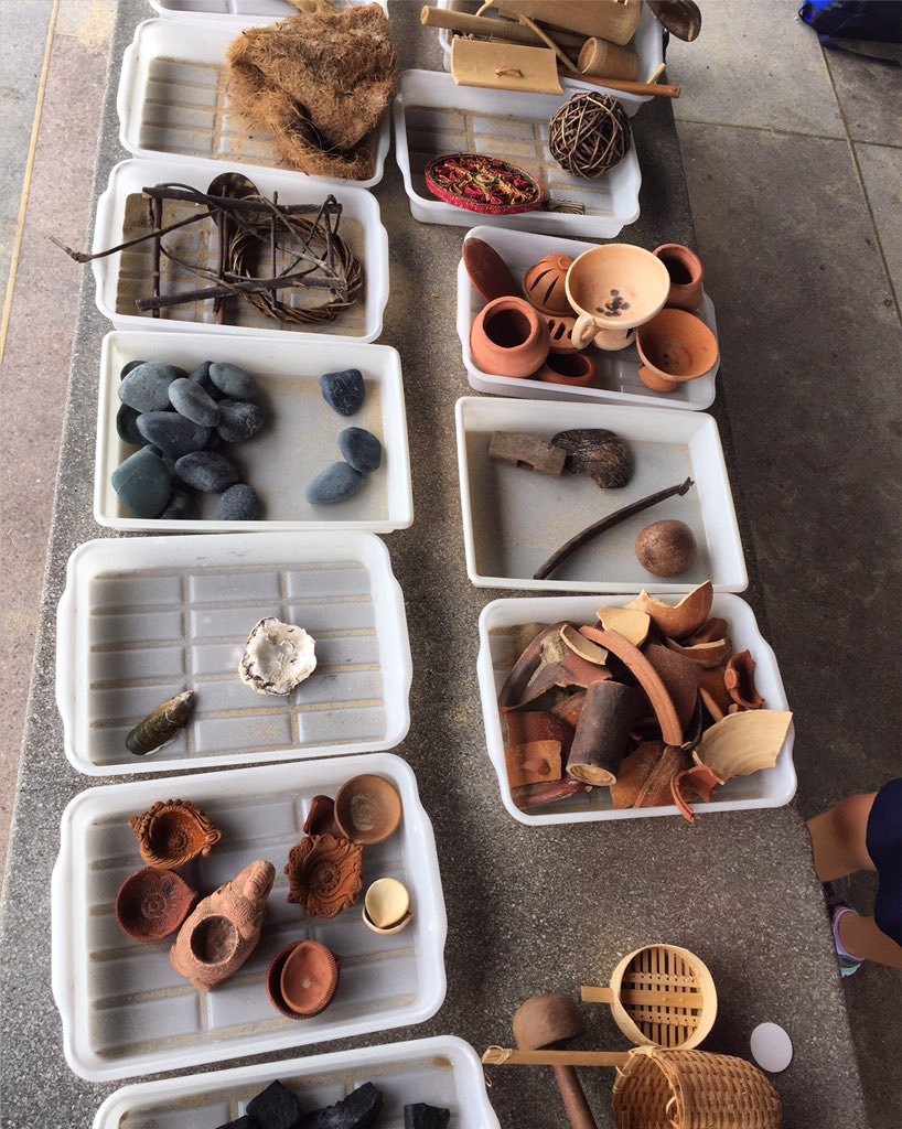 open_minds_sg's tweet photo. @kjinquiry G5 used artefacts uncovered on their archi dig! They then curated connected items that explained something about the civilisation https://t.co/9KZe8dtdDB