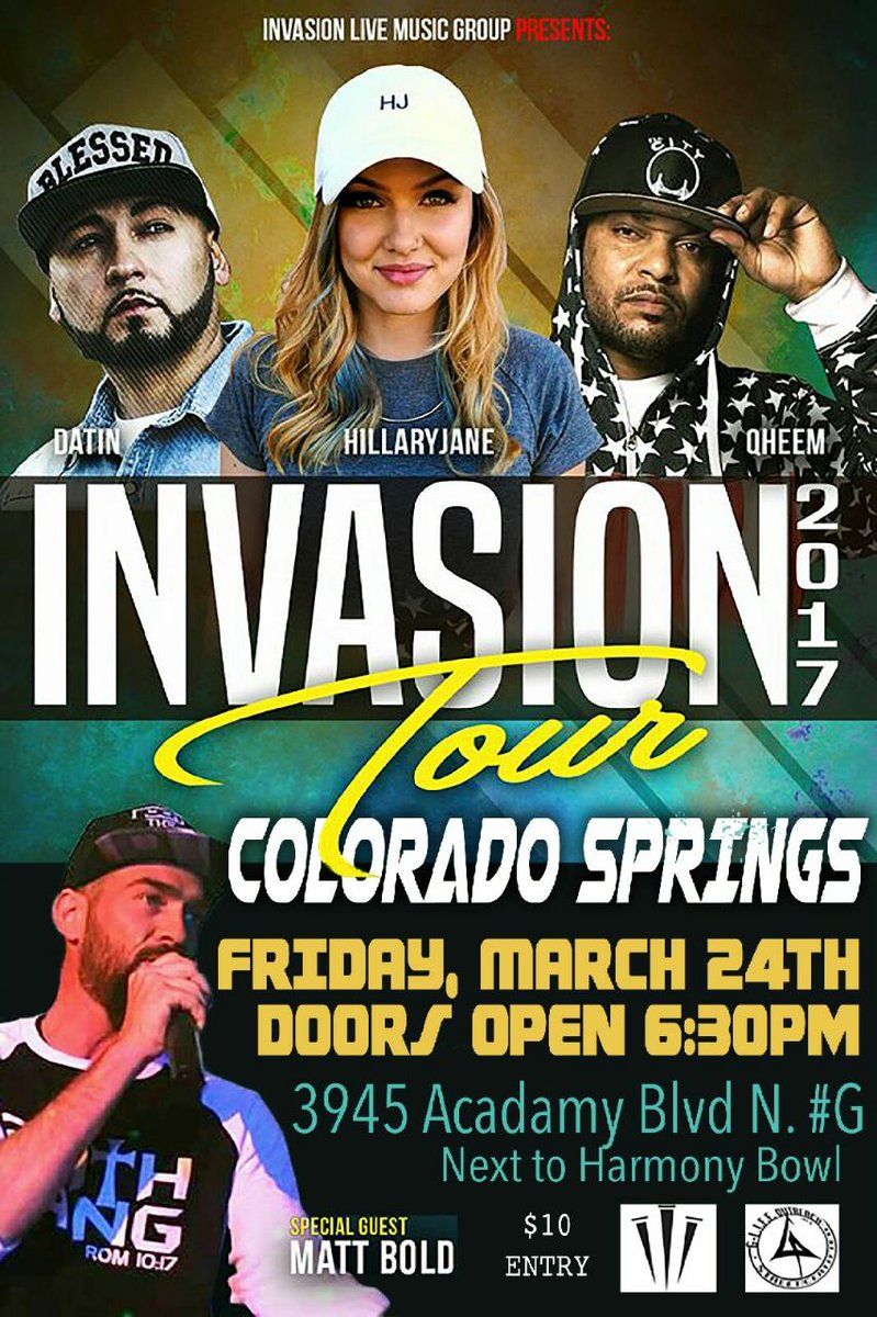 Datin_TripleD's tweet photo. Yo Colorado Springs!!! The #InvasionTour2017 will be in your city TOMORROW NIGHT!!! Make sure you show up and show out!! https://t.co/3N3ElzGsk2
