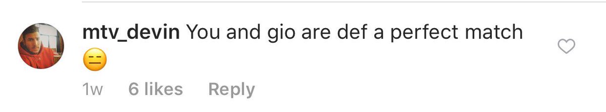 theUGCpro's tweet image. Bored scrolling through IG comments &amp;amp; I find @MTVDevinWalker among the fans. WHY R U SO OBSESSED WITH ME &amp;amp; GIO lmfao