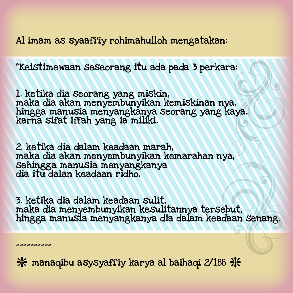 msk1530's tweet photo. Mau jadi manusia yang sempurna lakukan hal ini.
#khazanahpagi @fitriazein @ImanBuhari @DaAsriana @windaksarie @akuupinipin @dokterwuri https://t.co/RPgbrIYhIh