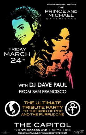 Bendticket's tweet photo. The time to #mourn is over. Let us #celebrate the #Prince and the #King on 3/24! https://t.co/G4RcSCqTcx #InBend #BendTicket https://t.co/tOCn5lrR9I