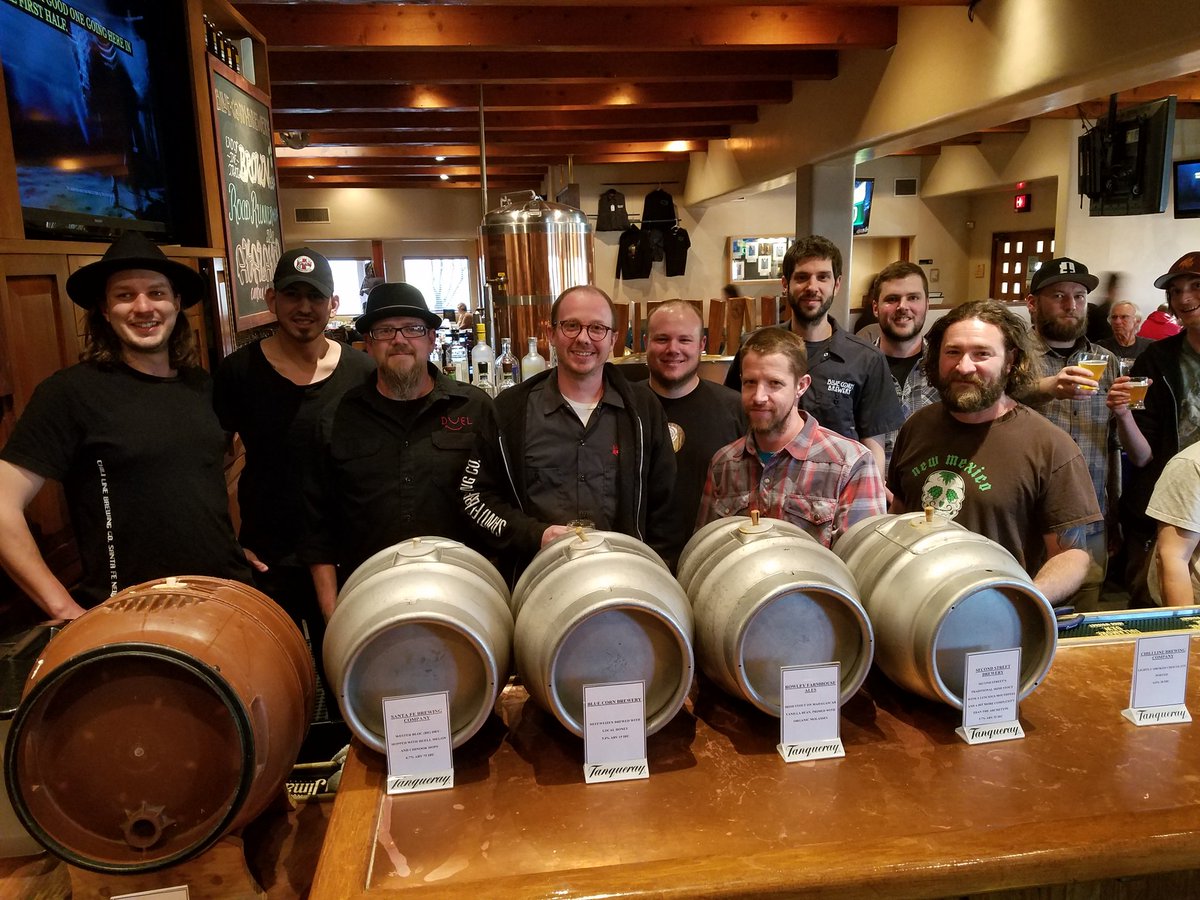 jim1hargrove's tweet photo. The brewers of Santa Fe at Santa Fe Cask Fest, Blue Corn Brewery  #caskfest #craftbeer #bluecornbrewery https://t.co/ZH5ttg8OWS
