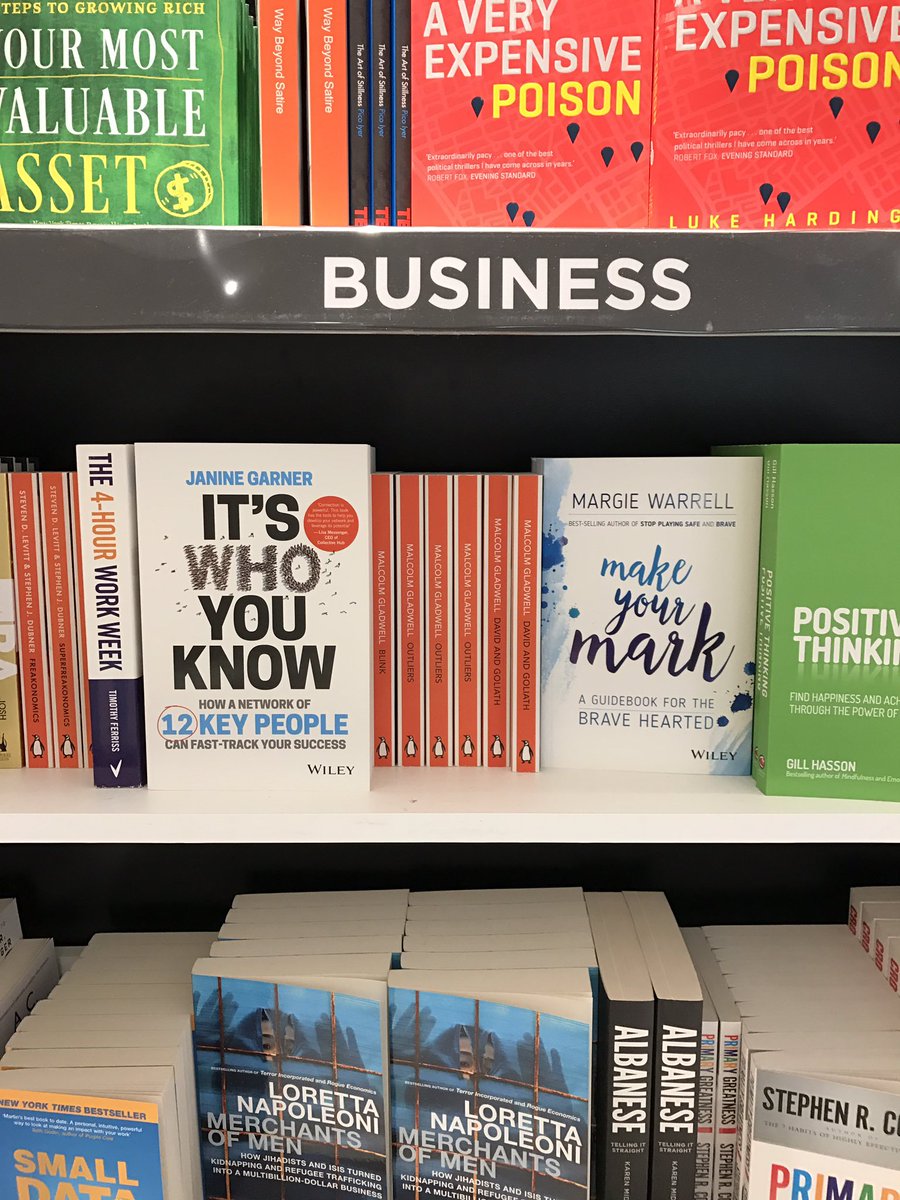 KellyIrving_'s tweet image. First day on the bookshelves and @janinemgarner is already up there with @margiewarrell #itswhoyouknow @LBDGroup