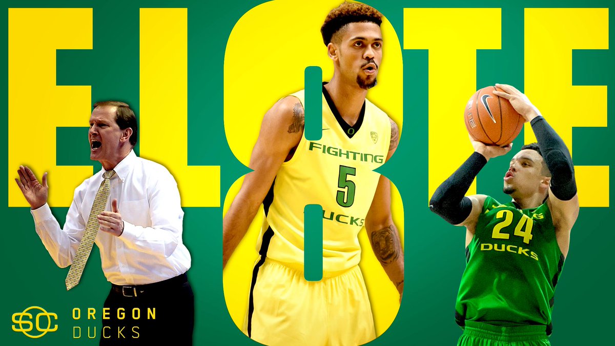 SportsCenter's tweet photo. Go Ducks!

3-seed Oregon punches its ticket to its 2nd straight Elite 8, beating its first Big 10 team in the NCAA tournament since 1939. https://t.co/Vt0kAwaT6V