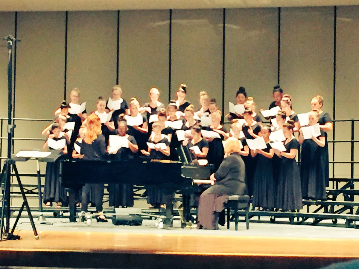 So impressed by the talent of our choir as they are handed a piece of music for the first time in front of a packed house and crush it!