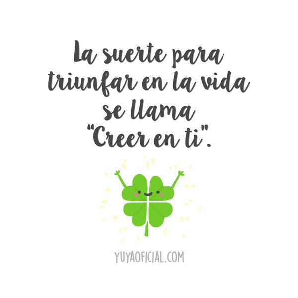 yuyacst's tweet photo. ¡Tú puedes con todo! 🍀 https://t.co/TDGAZmFXzT
