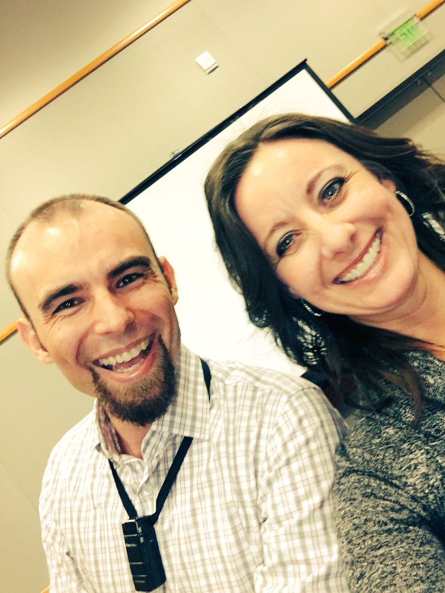 tishrich's tweet photo. Love meeting edurockstars from my PLN f2f! #GamifiersUnite! Follow @ChrisHesselbein! He's doing awesome stuff! #NCCE17 #xplap https://t.co/NobcHfiyjd