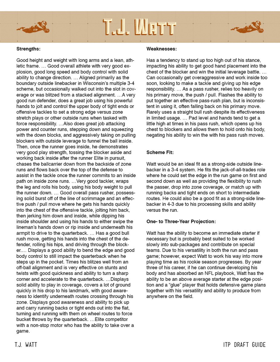 ITPylon's tweet photo. 8 days till the ITP Draft Guide release. What’s in it, you ask? We hid some parts, but here’s a sneak peak of a profile #GettingDrafty https://t.co/g0IjrX5Z3p