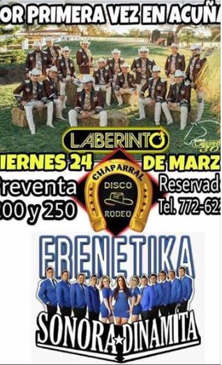 grupolaberinto_'s tweet photo. Mañana por primera vez en Acuña Coahuila,acompañados de nuestros compás de la frenétika sonora dinamita,se va a poner machin #ElOrgulloDeSon https://t.co/jiskiF7xev