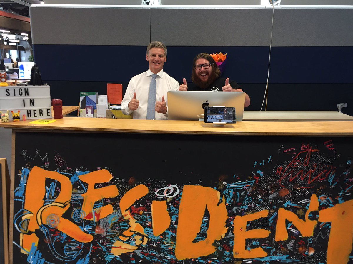 RtHonBEnglish's tweet photo. Fantastic to visit the entrepreneurs at GRIDAKL. The Government is focused on helping NZ businesses succeed. https://t.co/8uljNu96lD