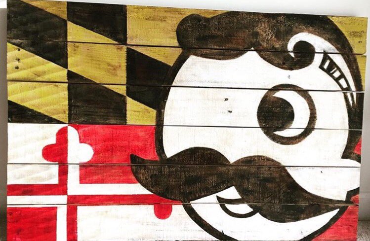 kristinaNfuller's tweet photo. Ode to my time in B'more β€ Natty Boh on pallet #baltimoreinspired #nattyboh #myartandsoul #nationalbohemian #baltimoreallday https://t.co/1ZqaQjOA0E