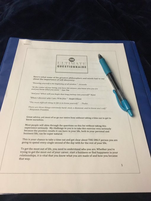 About to take however long is necessary to fill out The Ultimate Questionnaire from @patrickbetdavid<a href="/tag/entrepreneur"class="tags"><span>#entrepreneur</span></a>