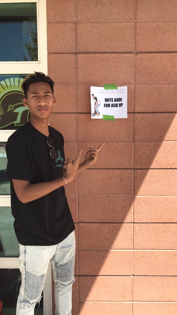 AudiBunchien's tweet photo. Vote Audi for ASB VP tomorrow! Voting starts 1st Period to 12:30. 😄 https://t.co/nvqO3YAUTm