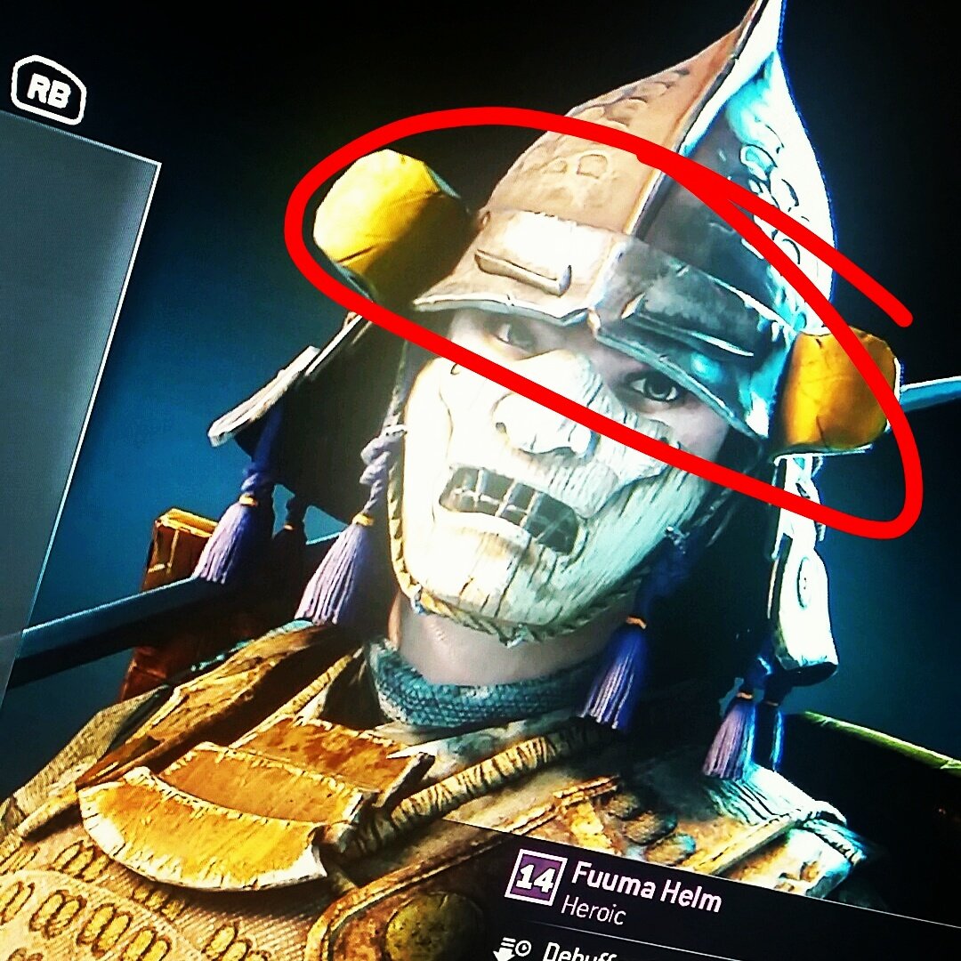 LEALTEAMSIX's tweet photo. The headgear for my #Kensei has eyebrows!!! At least they on fleek 🙄

#ForHonorgame #Samurai #TheMyreIsLit #XboxOne #SupportSmallStreamers https://t.co/sdIGIzlAEt