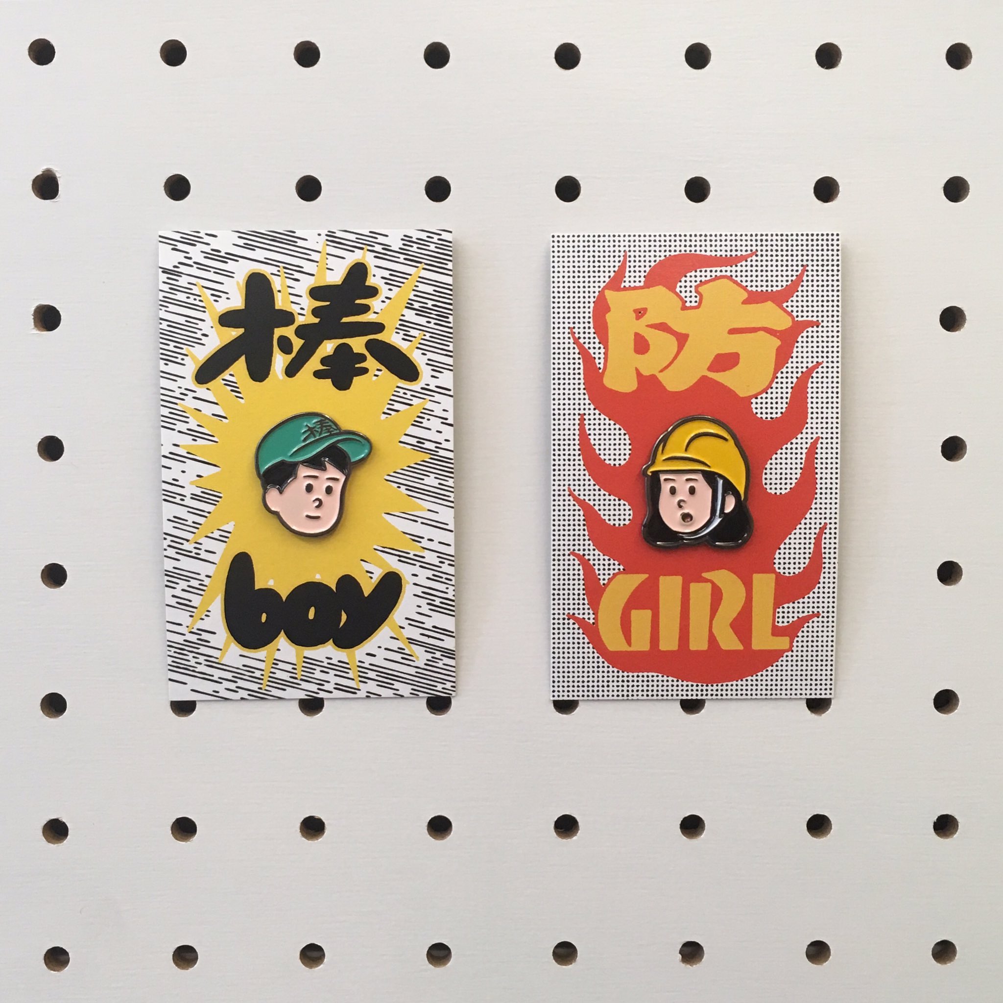 トーキョー カルチャート By ビームス 京都vouの新作入荷 岡村優太によるイラスト 棒boy 防girl のピンバッヂの新シリーズです 今回はカラー版 原宿 新宿で販売中 オンラインは近日中にアップ予定 Voukyoto Yutaokamura 岡村優太