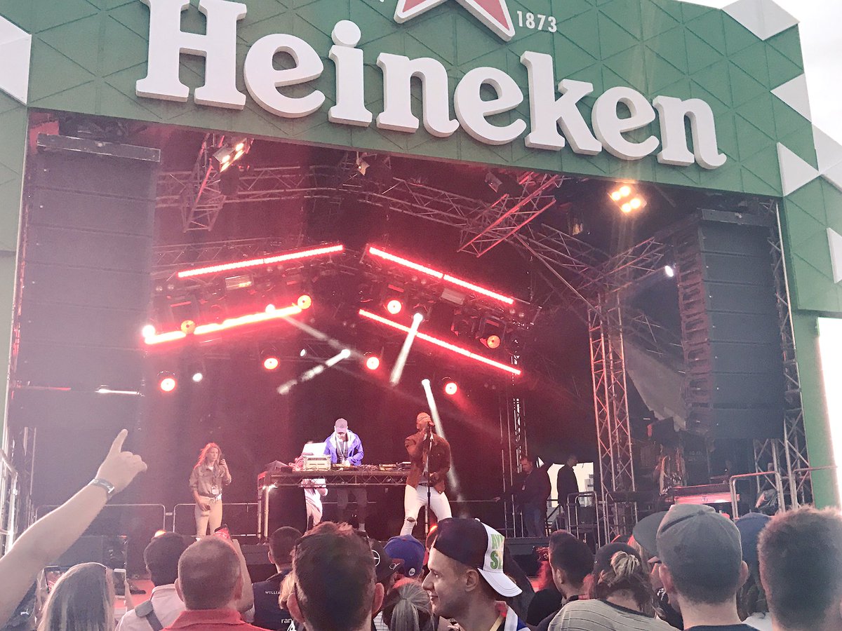 Come check out <a href="/OHYESMARIO/">Mario</a> live from the <a href="/Heineken/">Heineken</a> Village stage right now ✌️✌️