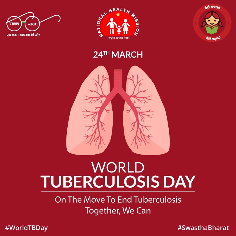 MoHFW_INDIA's tweet photo. On #WorldTBDay let’s unite to end #Tuberculosis and commit to a #SwasthaBharat. #UniteToEndTB https://t.co/jjl5n2wryo