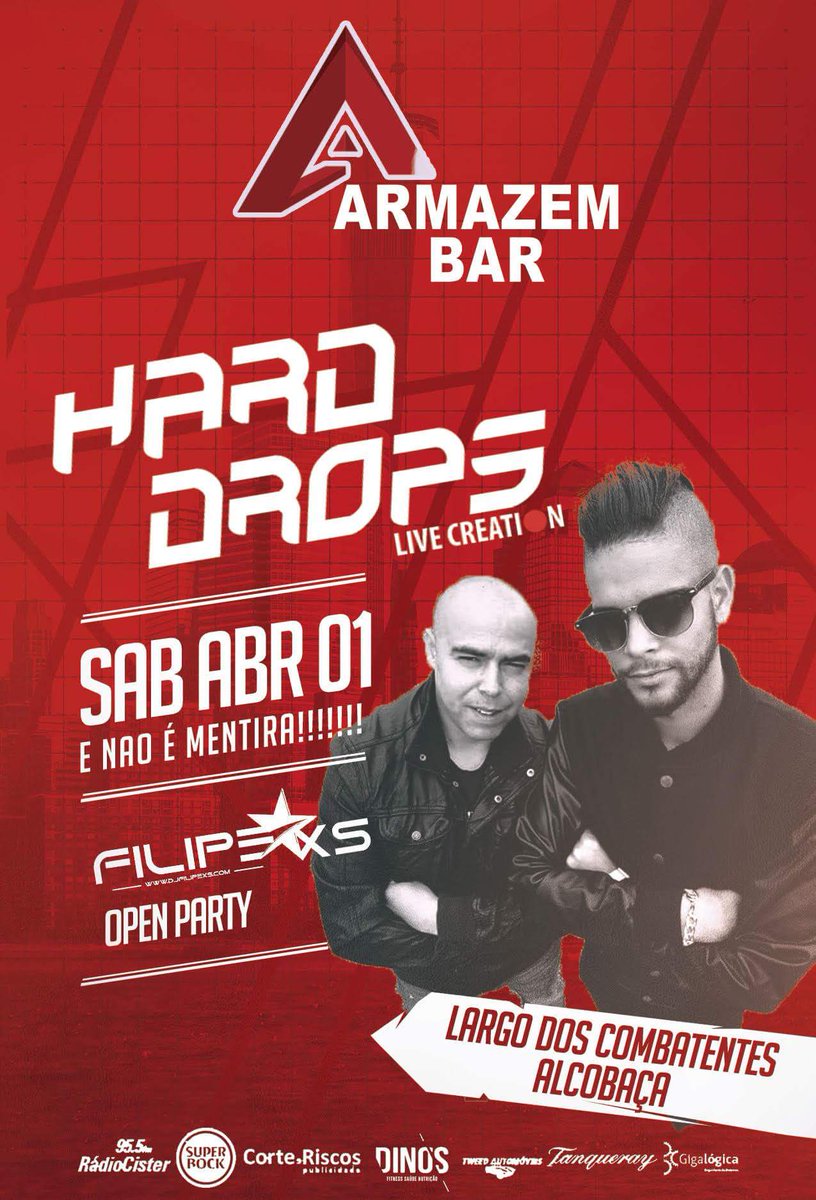 HardDropsPt's tweet photo. SAB APRIL 1 🎧  ARMAZÉM BAR 🎧 ALCOBAÇA 🔥🔥🔥 https://t.co/JerxTiSQ0r