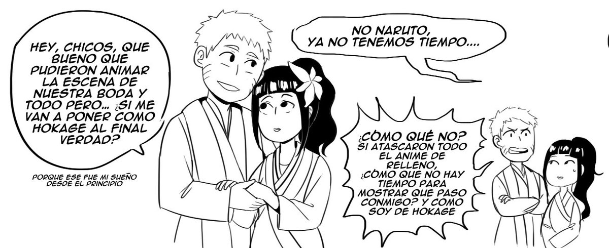 yo ya sufrí por el final en el pasado, creo que lo supere (dibujo rápido después de llegar del trabajo) 