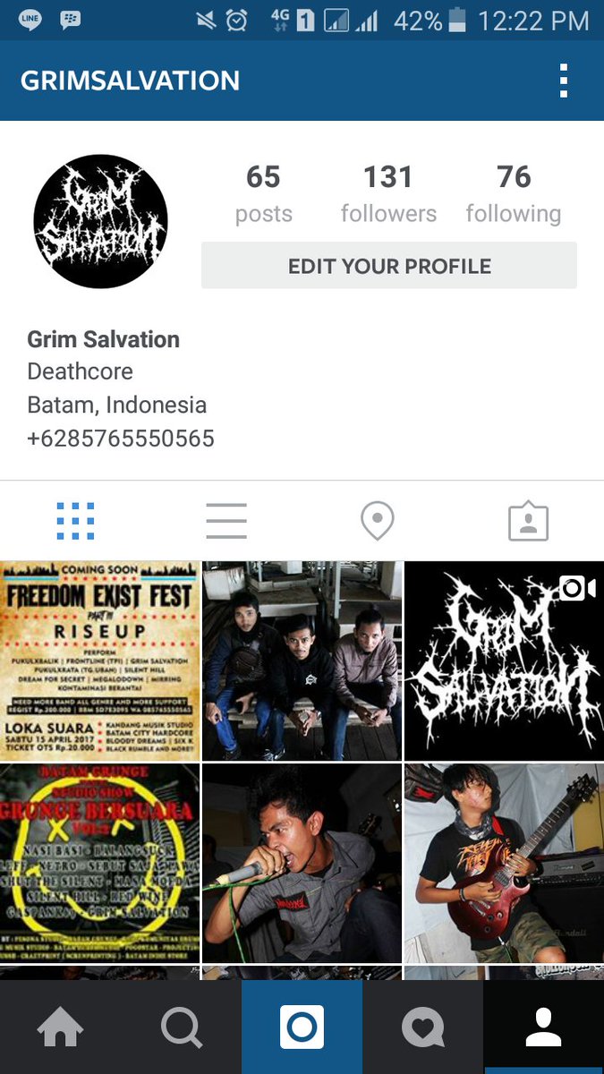 follow instagram kita @grimsalvation untuk update live perform kita \m/